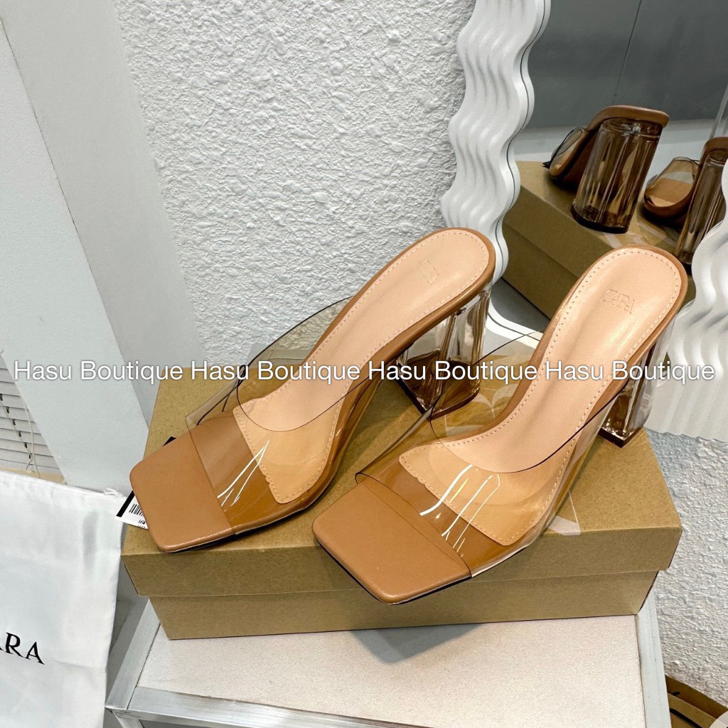 Guốc trong zara gót vuông