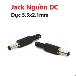 Jack Dc 5.5x2.1mm Có Ốc Vặn, Jack DC đực 5.5x2.1