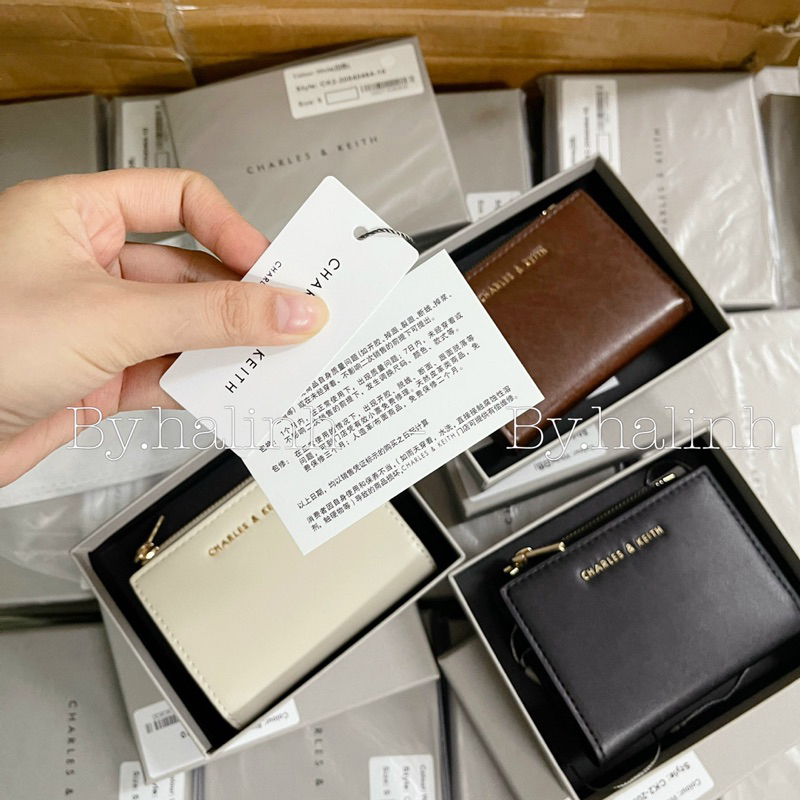 ⚡️Full Box⚡️VÍ Mini CNK Có Hộp Da Mềm Ví Xuất Dư Full Tag Loại 1