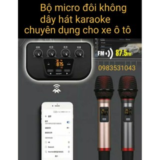 Bộ micro đôi không dây liền vang A8 đa năng