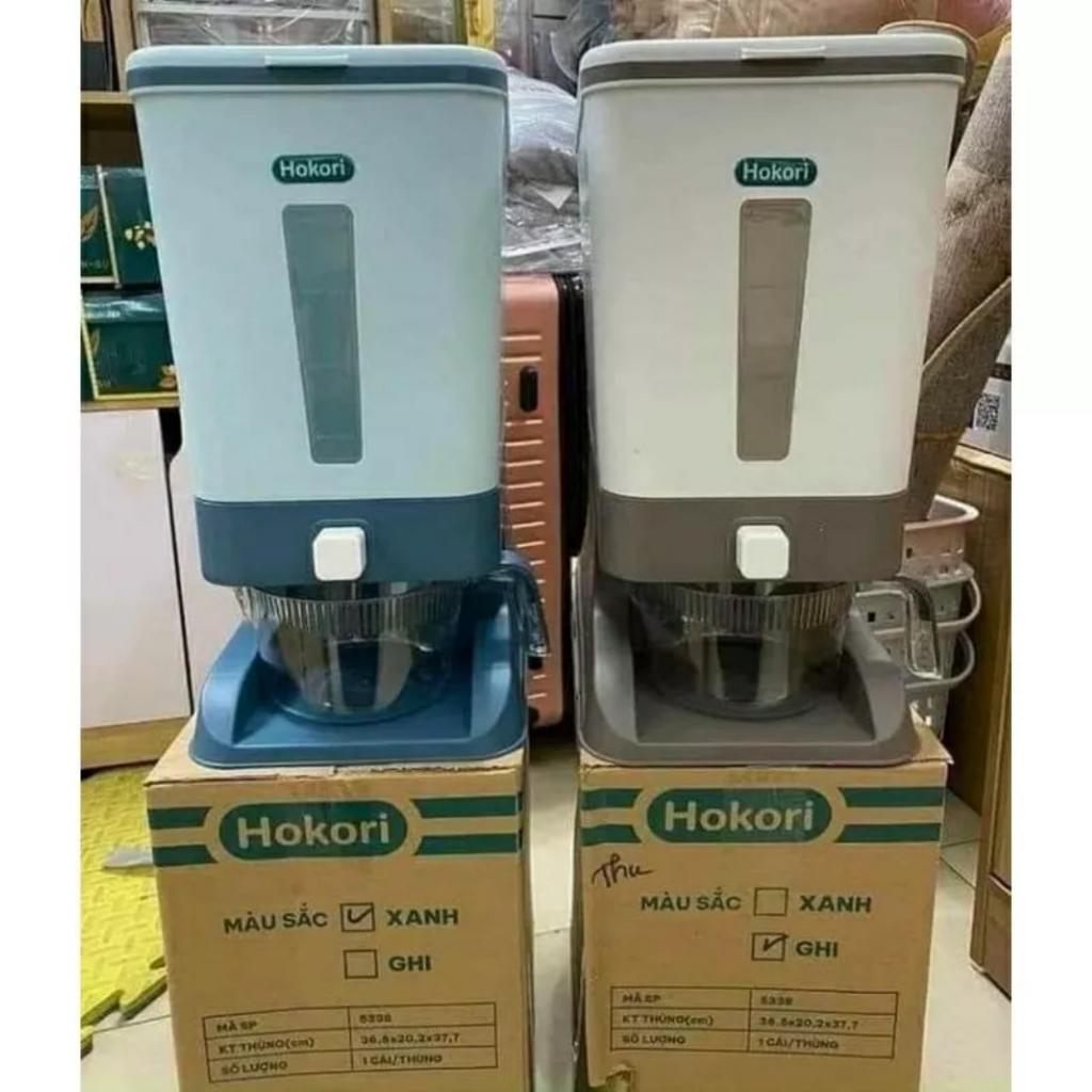 Thùng đựng gạo Thông minh. Hàng cao cấp. Dung tích 10kg và 12kg