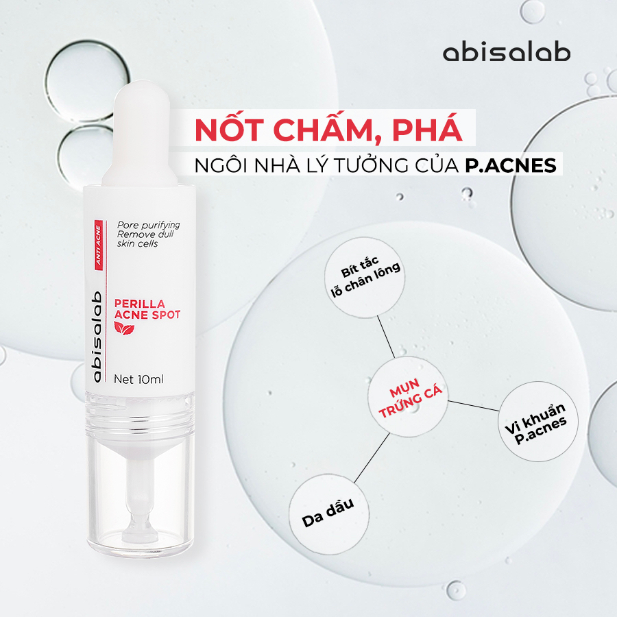 Perilla Acne Spot 10ml - Tinh chất giảm viêm, giảm mụn tức thì