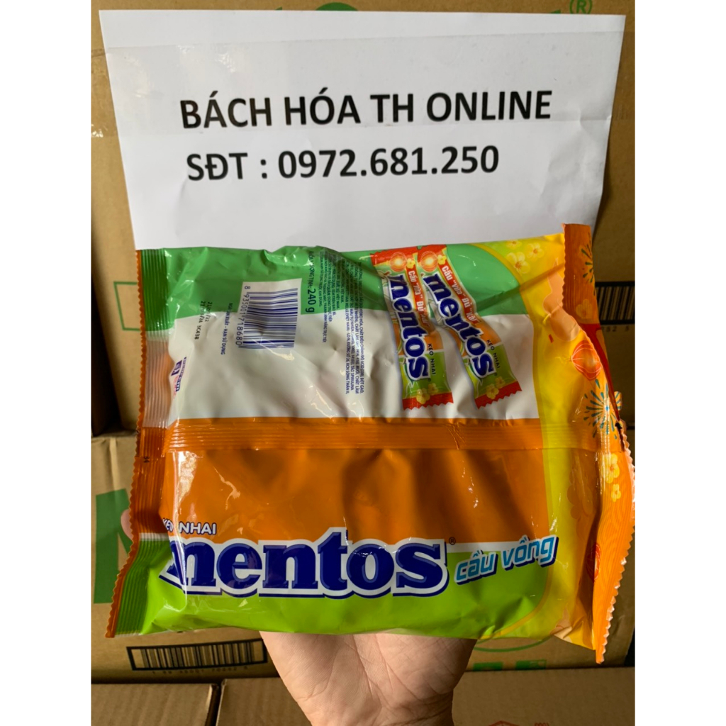 Kẹo Nhai mentos Cầu Dừa Đủ Xài 240g