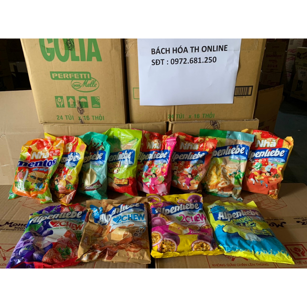 Kẹo Nhai mentos Cầu Dừa Đủ Xài 240g