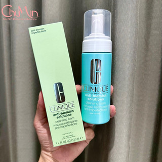 Sữa rửa mặt tạo bọt giành cho da mụn clinique cleansing foam 125ml