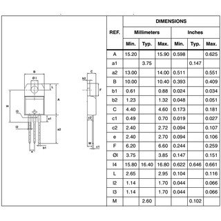 BTA24-600B TRIAC 24A 600V TO220