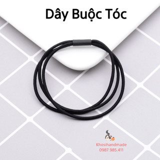 Dây buộc tóc, chun buộc tóc 3 sợi siêu dai móc hoa len handmade