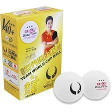 Bóng Bàn Song Ngư Sừng Trâu DOUBLE FISH - CHUẨN THI ĐẤU QUỐC TẾ 3 Sao 40+ Chính Hãng Hộp 6 Quả