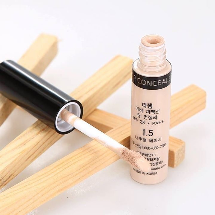 Kem che khuyết điểm The Saem Cover Perfection Tip Concealer Spf28 PA++ che phủ hoàn hảo lâu trôi CKĐ