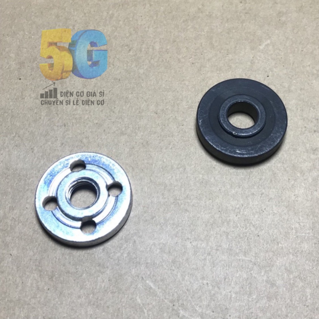 Tán Đá Kẹp Lưỡi Đá Mài Máy Cắt Cầm Tay 100mm Có Đường Kính Trục Ren 10mm Loại Tốt