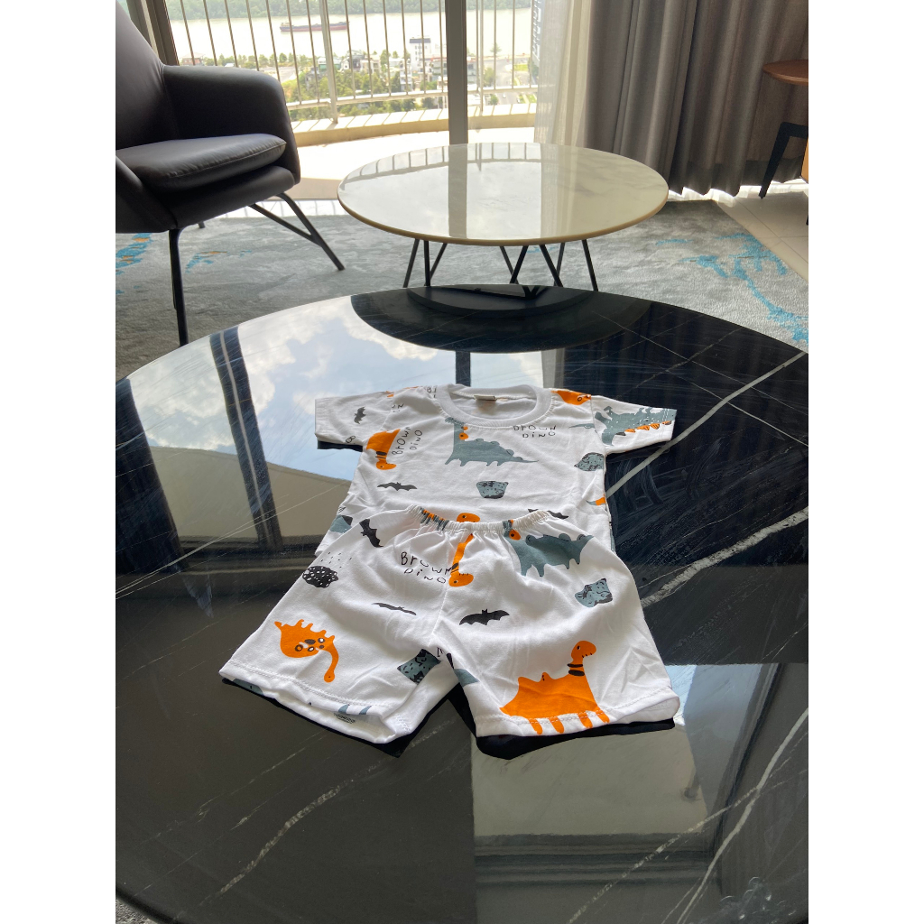 Bộ ngắn tay cho bé trai sơ sinh xuân hè cho bé từ 4kg đến 12kg