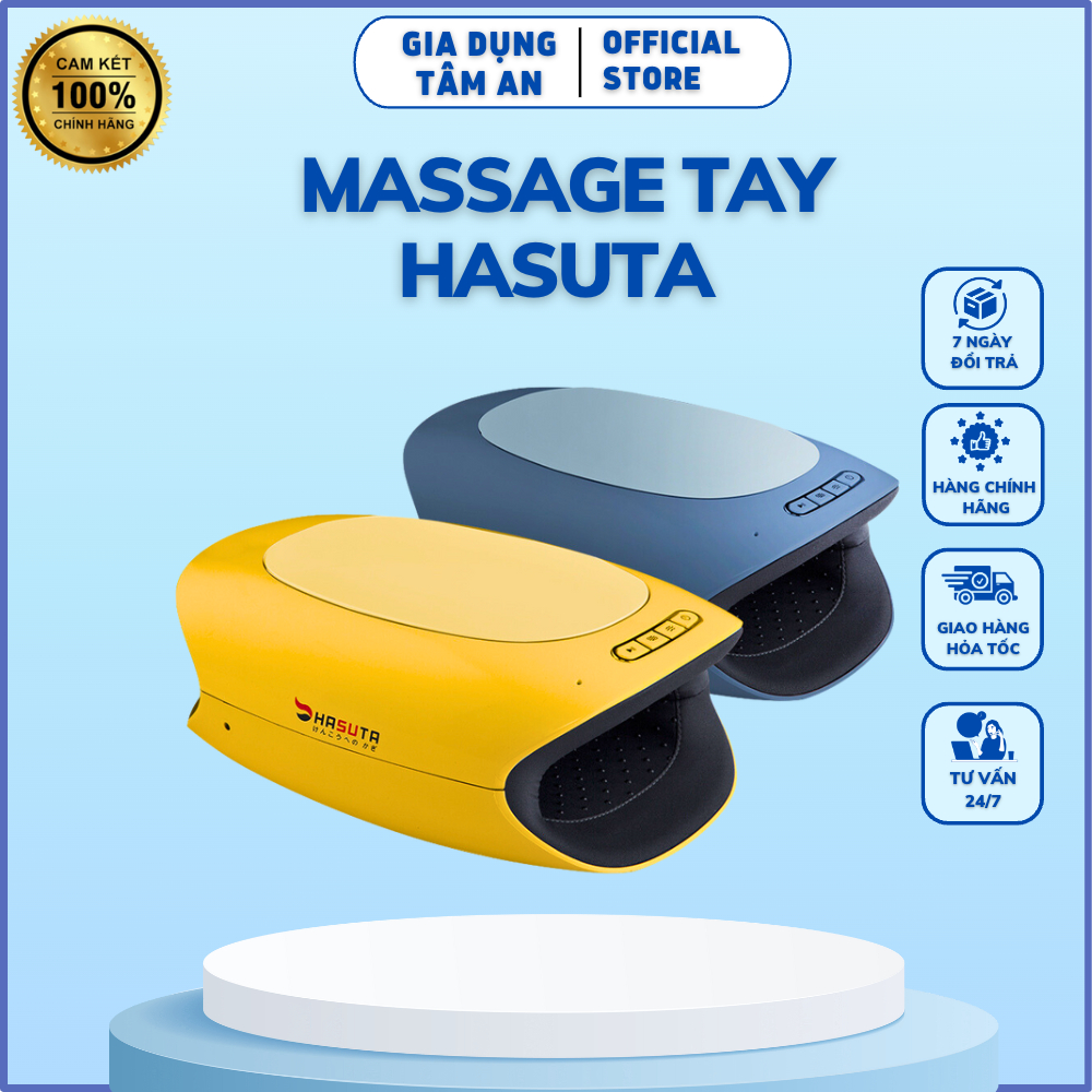 Máy massage tay HASUTA HMH-180, cơ chế hoạt động bằng túi khí, nhiều chế độ massage linh hoạt
