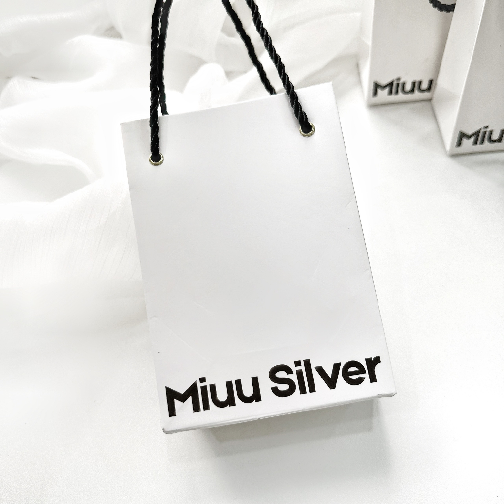 Túi giấy đựng trang sức Miuu Silver size 13x9x5cm