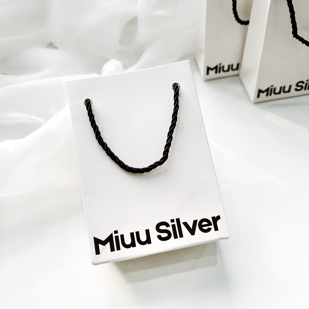 Túi giấy đựng trang sức Miuu Silver size 13x9x5cm