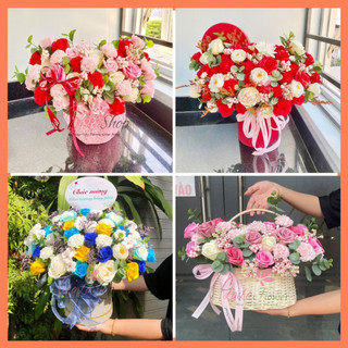 [HỎA TỐC] Hộp hoa hồng sáp thơm quà tặng mẹ, bạn gái,người yêu dịp sinh nhật, hoa 8/3, 20/10, 20/11