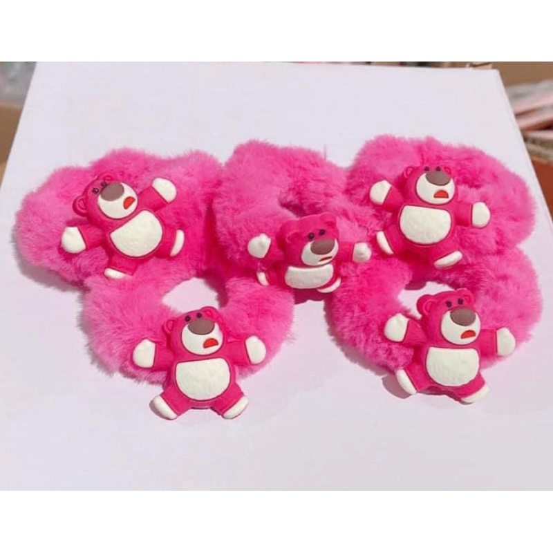 Set scrunchies lông gấu losto