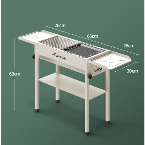Bếp nướng than hoa gấp gọn có găn để đồ-Bếp nướng than ngoài trời gấp gọn tuỳ chỉnh độ cao thấp