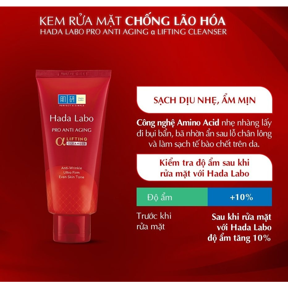 (Chính Hãng) Bộ Sản phẩm dưỡng chuyên biệt chống lão hóa Hada Labo Pro Anti Aging