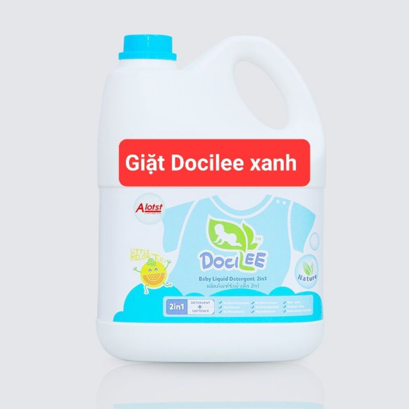 CHÍNH HÃNG ĐẠI THỊNH - NƯỚC GIẶT XẢ DNEE 3L (2 TRONG 1) DOCILEE 3 L NHẬP KHẨU TỪ THÁI LAN