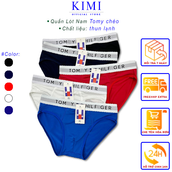 Quần lót nam chéo T.O.M.M.Y thun lạnh cao cấp, Quần sịp Brief siêu mát