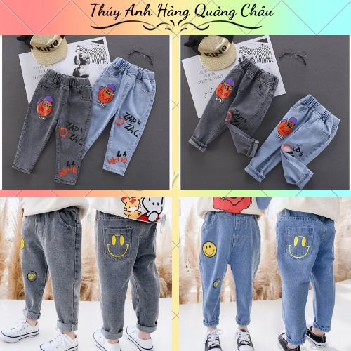 (QB12) Quần Jean Dài Kiểu Hàn Quốc Thời Trang Cho Bé Trai