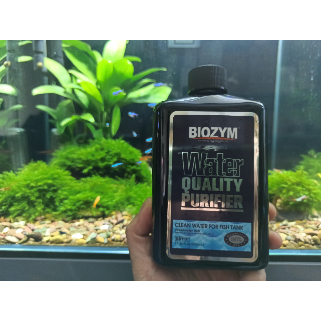 Biozym Water Quality Purifier làm trong nước hồ cá siêu nhanh-Biozym làm trong nước bể cá,bể tép-phụ kiện thủy sinh