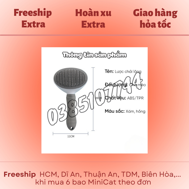 Lược chảy lông chó mèo