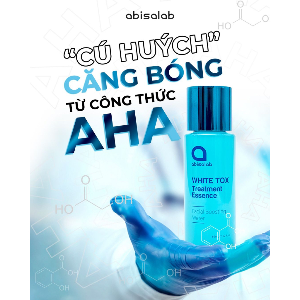 “Nước thần” Abisalab white tox treatment essence - thanh lọc làn da kích hoạt quá trình hấp thụ tối ưu dưỡng chất