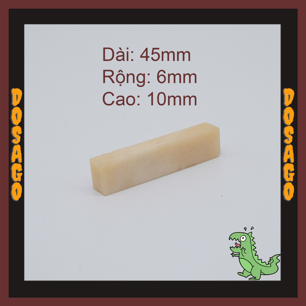 Ngựa lược xương cho đàn guitar sản phẩm thô chưa mài