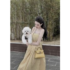 VÁY SUÔNG KẺ 2 DÂY