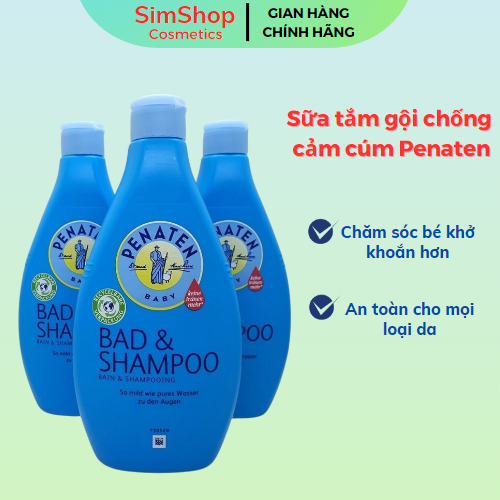Sữa tắm gội chống cảm cúm Penaten SimShop20 Chăm sóc sức khỏe cho bé 400 ml