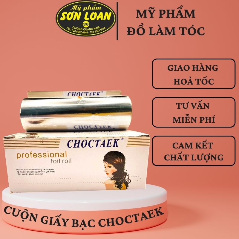 CUỘN GIẤY BẠC UỐN XOĂN CHOCTAEK 15 cm