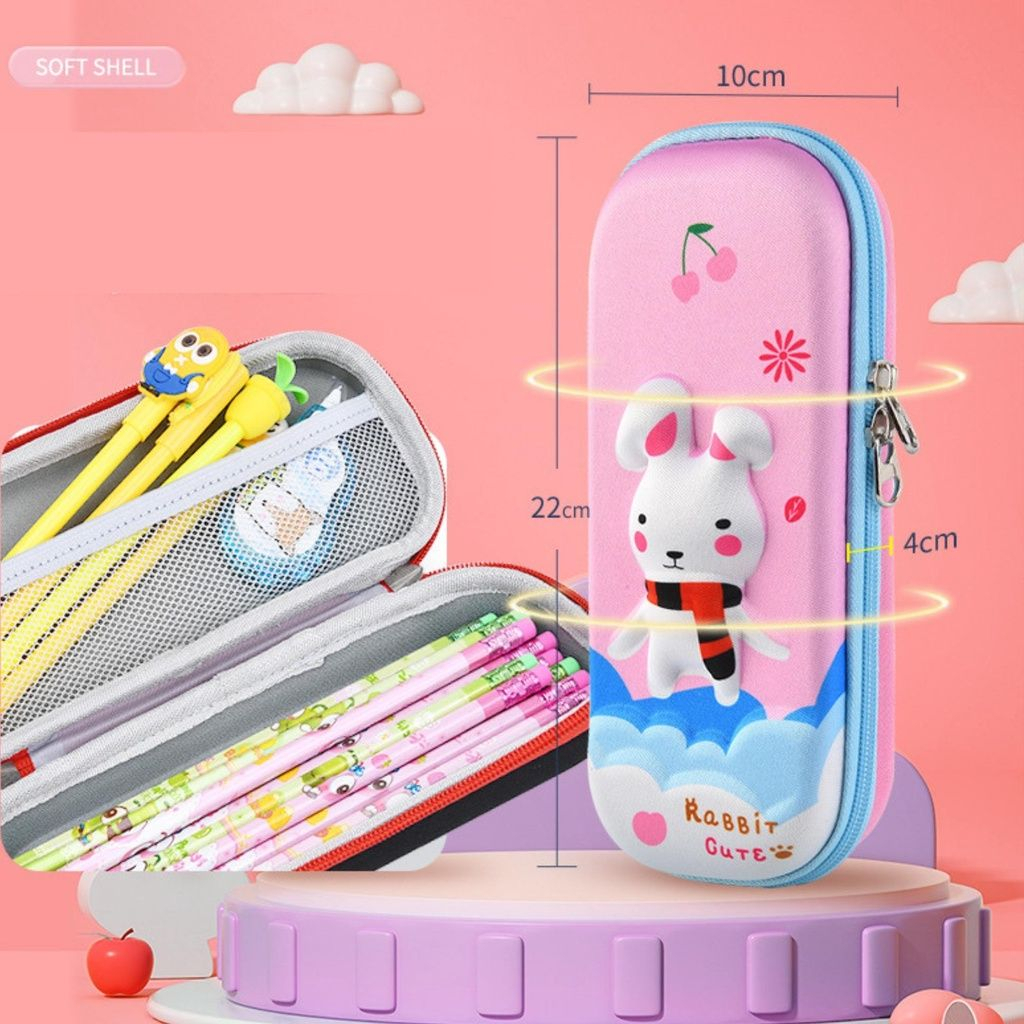 Hộp bút họa tiết hình 3D siêu nhẹ / Ví đựng bút hình ảnh 3D