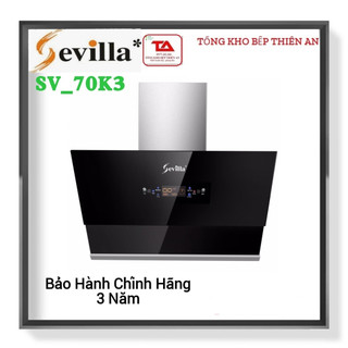 Máy hút mùi sevilla sv 70k3 / sevilla 90k3 điều khiển vẫy tay, cửa hút mở tự động, công suất cao, hàng chính hãng