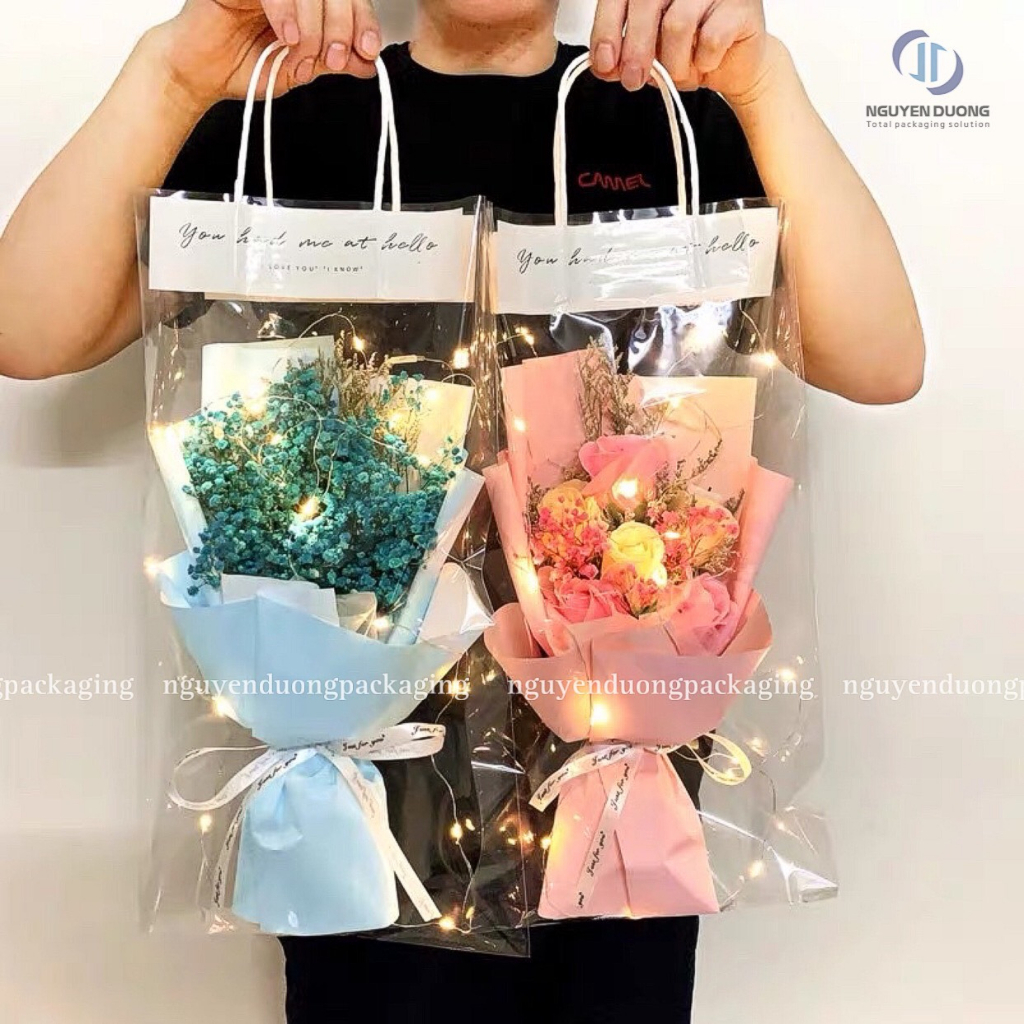 Túi Nilon Đựng Hoa Sáp Hoa Tươi Quà Tặng - Đặt 10 Sản Phẩm Trở Lên