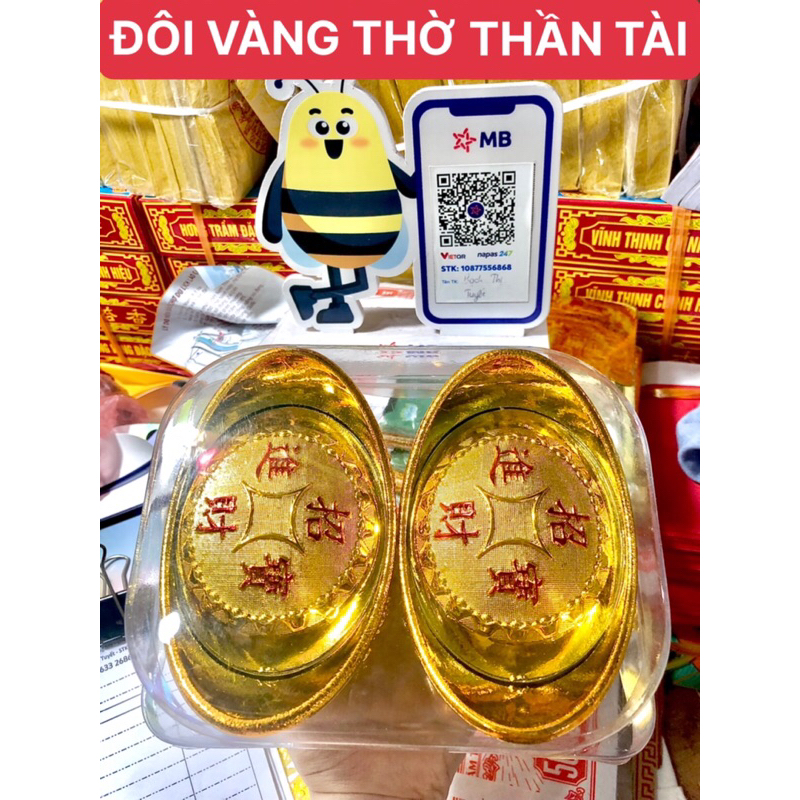 BỘ 2 THỎI VÀNG THẦN TÀI