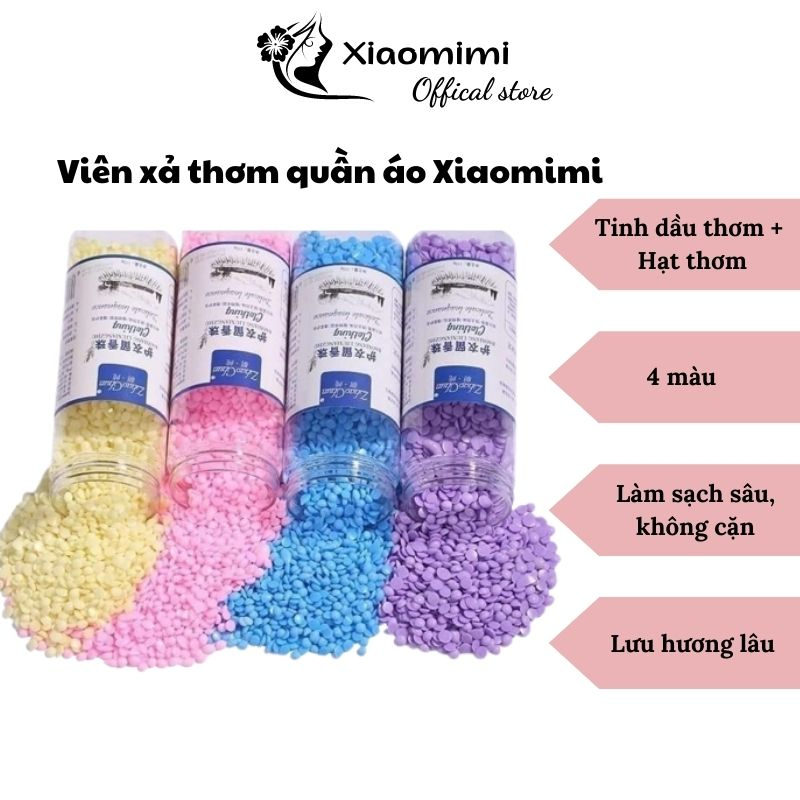 Viên xả thơm quần áo làm mềm vải sử dụng cho máy giặt xả vải khô 100g giúp lưu hương thơm lâu XIAOMIMI P.210.VAN