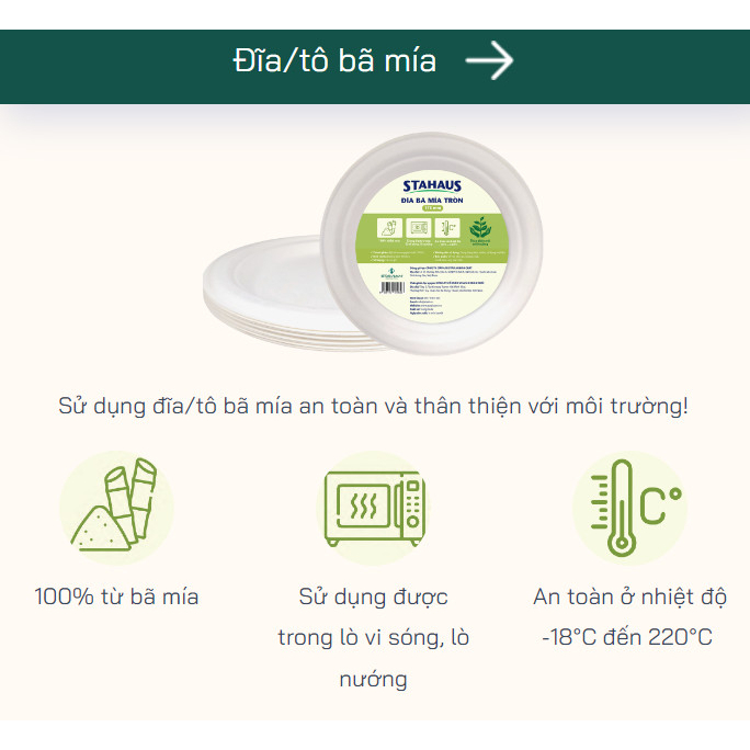 Tô bã mía Stahaus 350ml