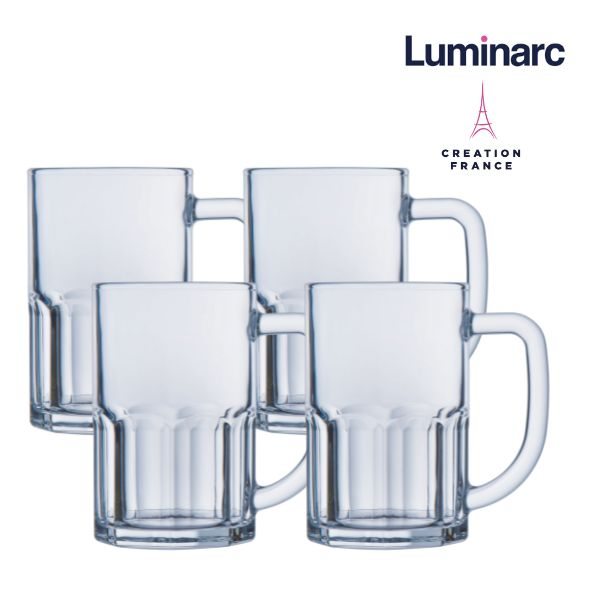 Bộ 4 Ly Bia Thuỷ Tinh Luminarc Cloudy 420ml - LUCLV1129 - 4