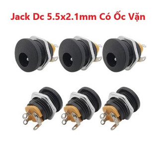 Jack DC Đực Cái, Jack DC có ốc vặn 5.5x2.1mm