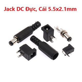 Jack DC Đực Cái, Jack DC có ốc vặn 5.5x2.1mm