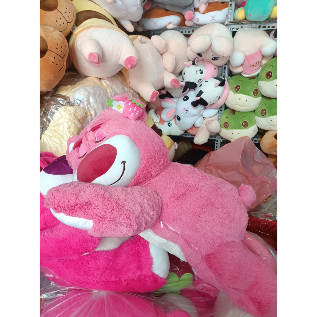 Gấu Lotso Dâu, Gấu Tai Dâu Cao Cấp có mùi thơm- Gấu Dâu Ôm Dâu