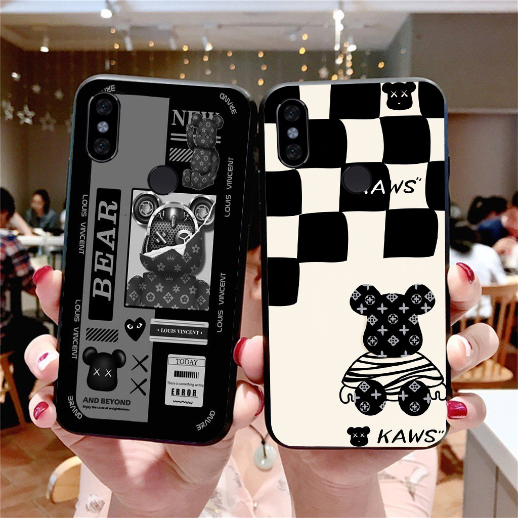 Ốp Silicon in Bearbrick Xiaomi Redmi Note5 Note 5Pro Note 7 Note 7Pro Note 8 6 Pro Redmi 7 Mi8 Mi 8P