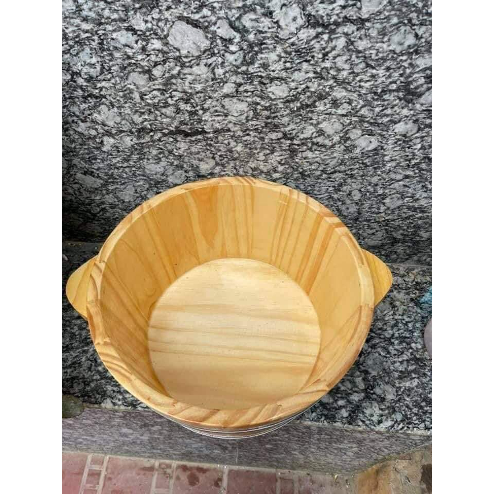 Chậu ngâm chân cao cấp gỗ pơ mu Lào Cai-Bảo hành 24 tháng-chậu gỗ ngâm chân-thùng ngâm chân thảo dược