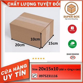 20x15x10(cm) Combo 100 hộp Carton Shipcod đóng gói hàng.