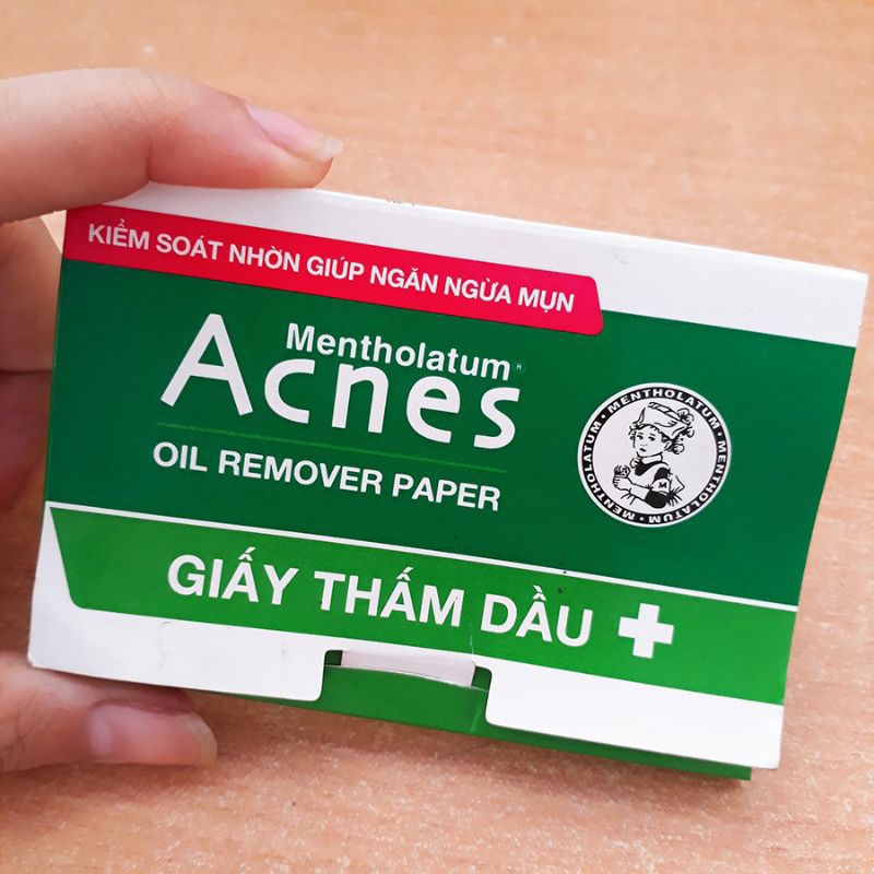 Giấy thấm dầu Acnes oil remover paper 50 tờ hàng mẫu