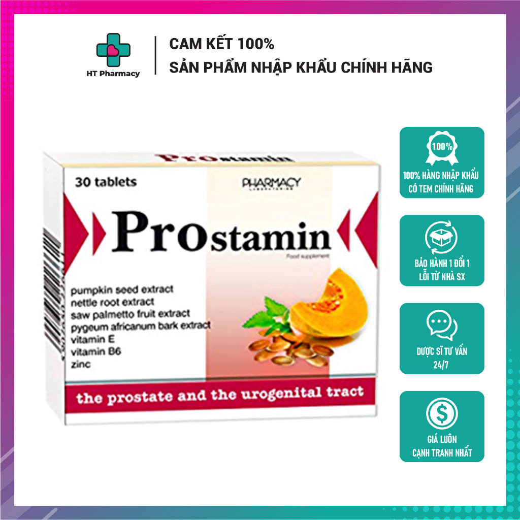 Prostamin - Ngăn ngừa và hạn chế u xơ Tiền liệt tuyến (Châu Âu)