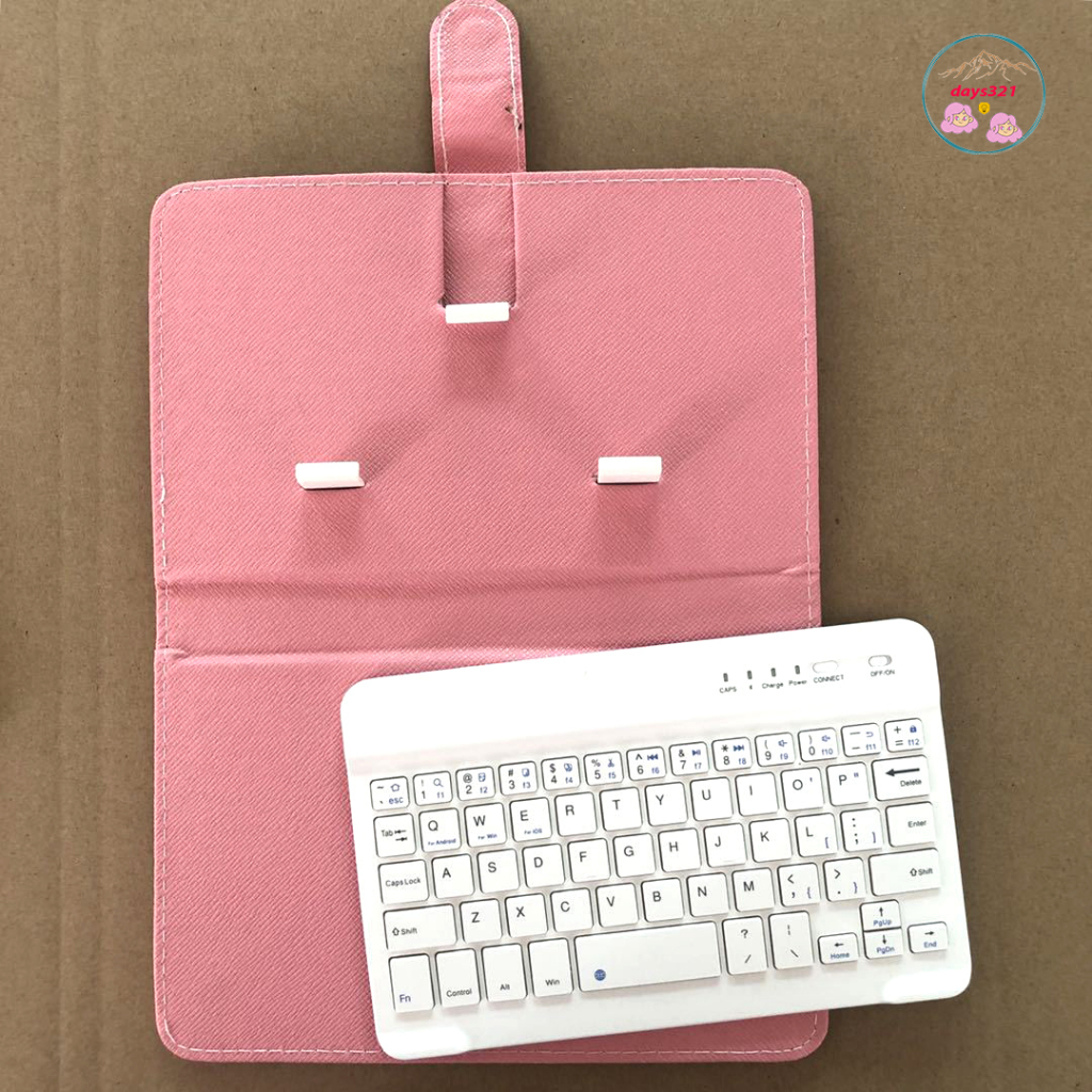 Bao Da Máy Tính Bảng PU Tích Hợp Bàn Phím Bluetooth Không Dây 7 Inch Cho Ipad