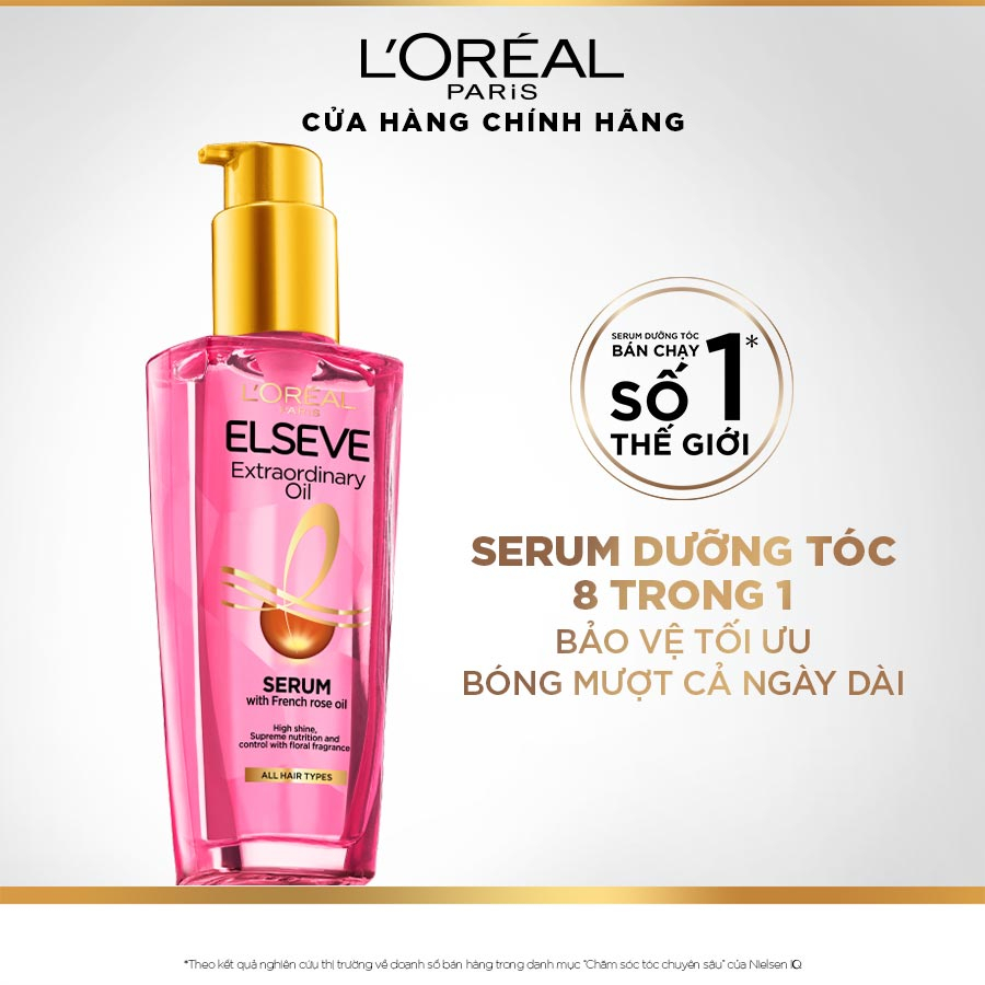 Dầu dưỡng Tóc Chiết Xuất Hoa Hồng L'Oréal Paris Elseve Extraordinary Oil Serum 100ml