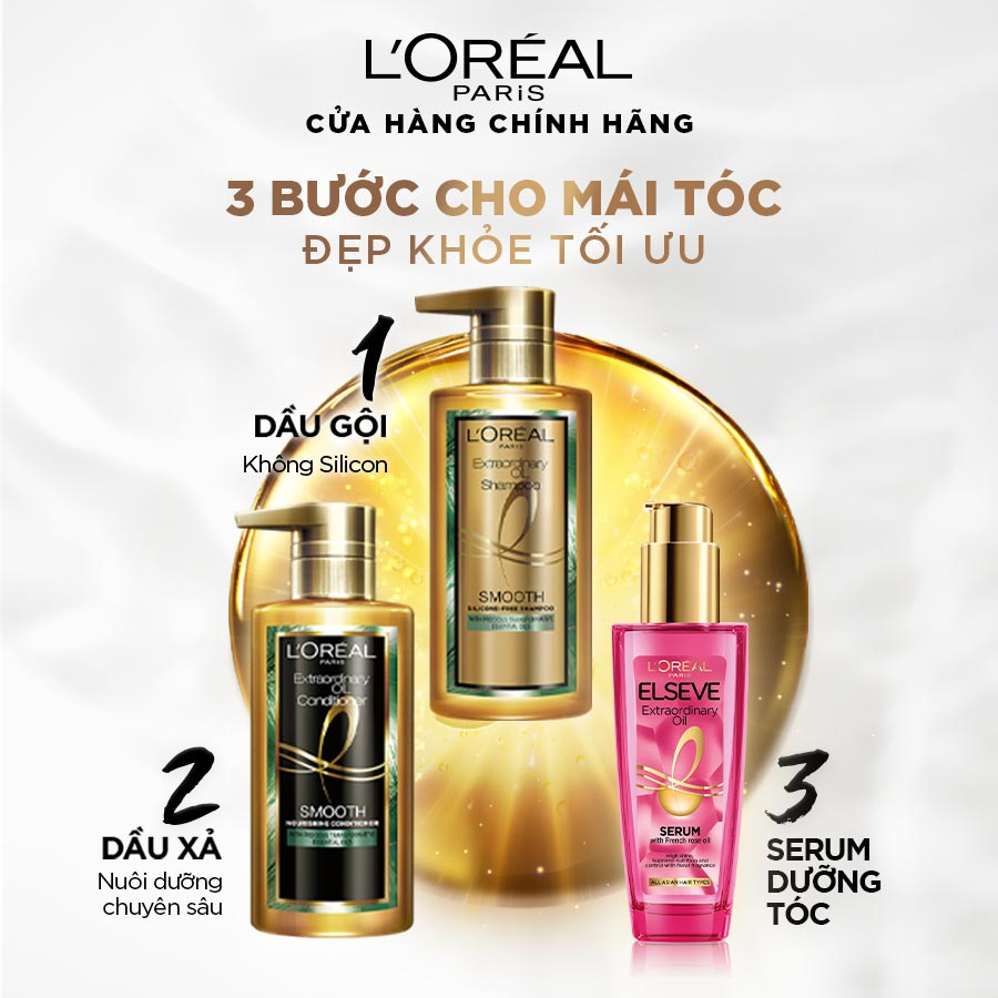 Dầu dưỡng Tóc Chiết Xuất Hoa Hồng L’Oréal Paris Elseve Extraordinary Oil Serum 100ml